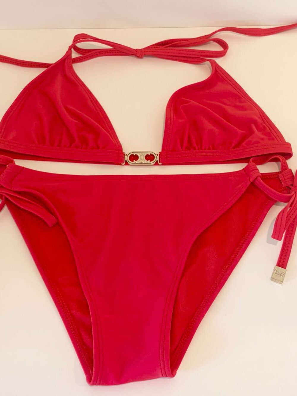 Celine Red String Bikini Set - Picture 4 of 5